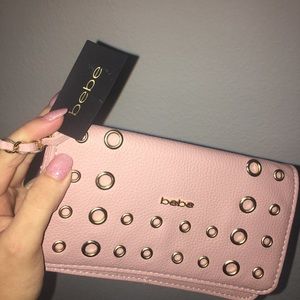 Pink BEBE crossbody wallet/bag